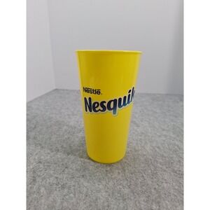 Nestle Nesquik Yellow Plastic Cup with Nesquik Bunny Character